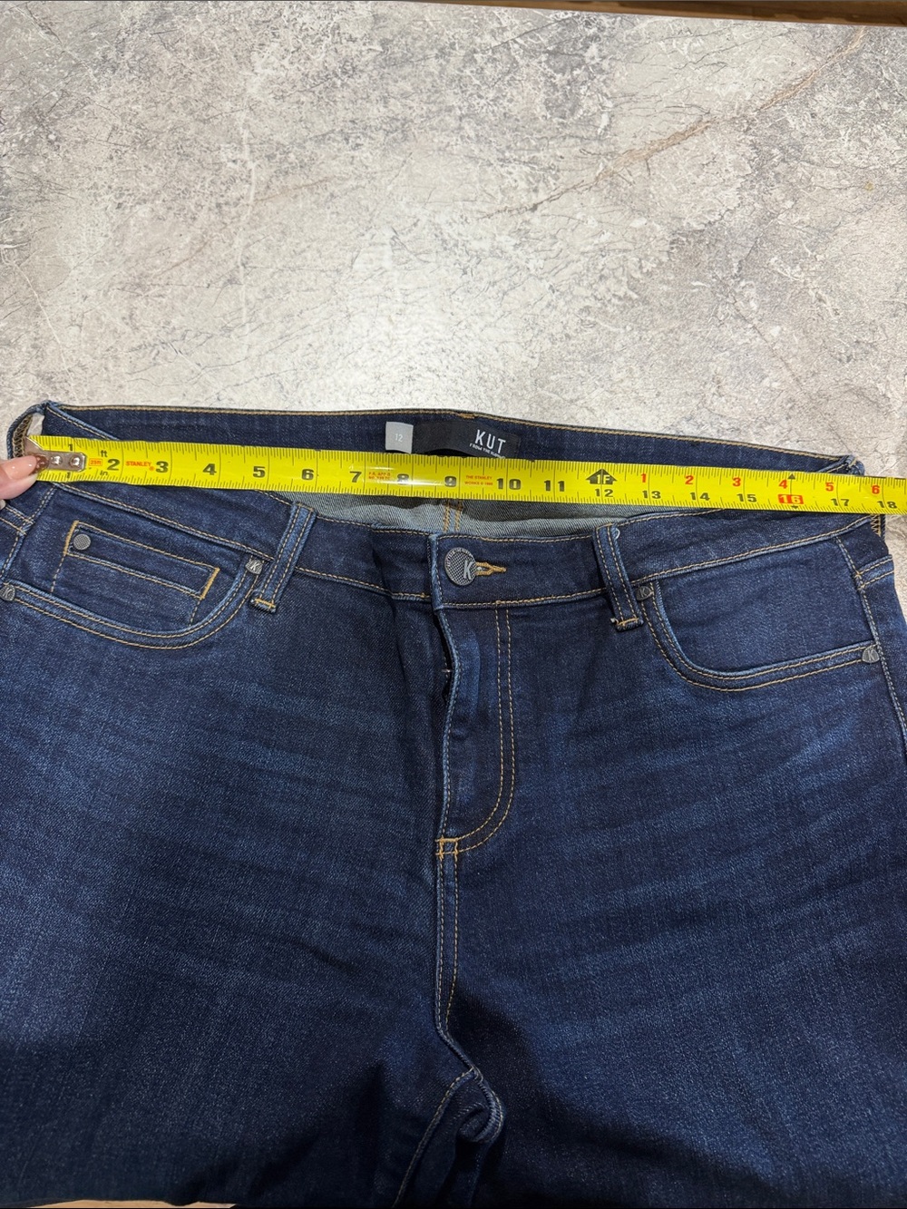Kut from the Kloth Dark Blue High-Rise Women's Jeans